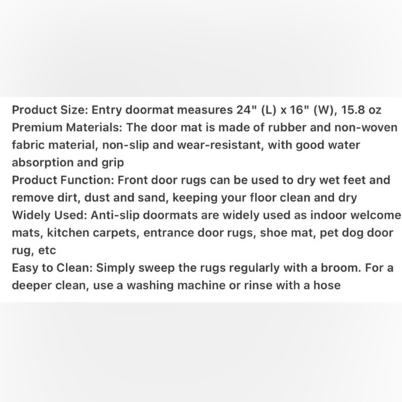 DOORMAT: “If You Didn’t Come To Party Don’t Bother Knocking On My Door“ NWOT - Picture 11 of 11